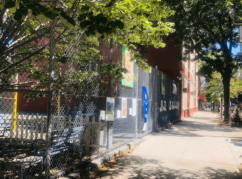 Street view of the school