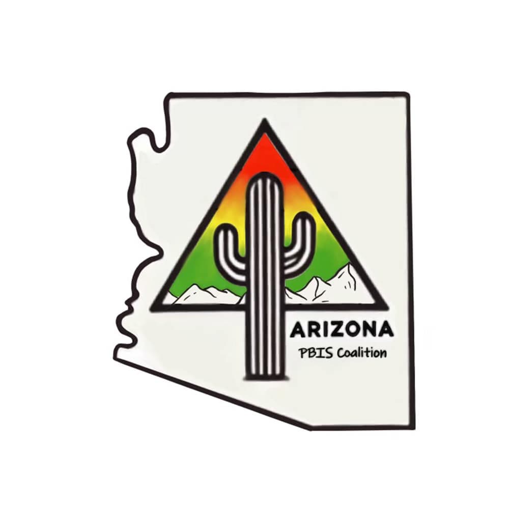 Arizona PBIS Logo (Cactus with Multi-Colored Background)