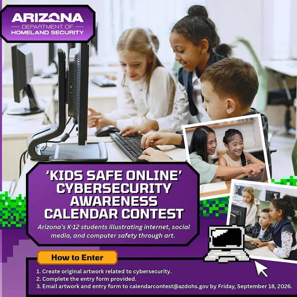 AZDOHS Kids Safe Online Contest Flyer_SQ