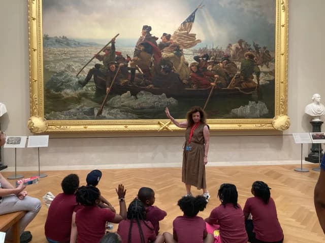 Summer Camp fun at the MET Museum 🖼️🖌️our students had a great time! Thank you for having us @metmuseum 😊 #HarlemLinkSummerCamp #metmuseum #enrolltoharlemlink