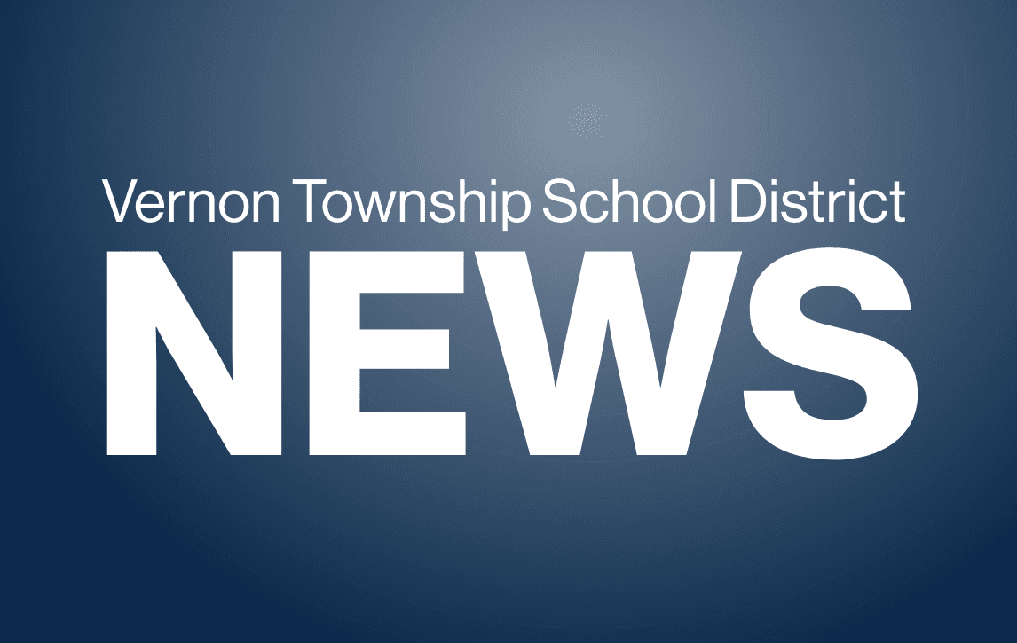 Vernon Township School District news on blue background