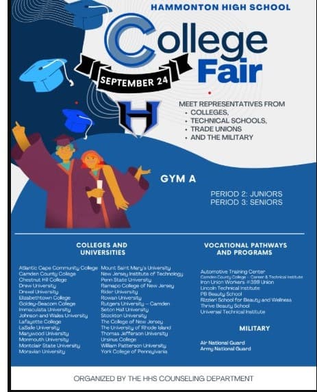 Hammonton High School College Fair