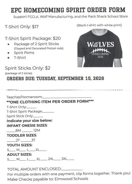 Homecoming Items