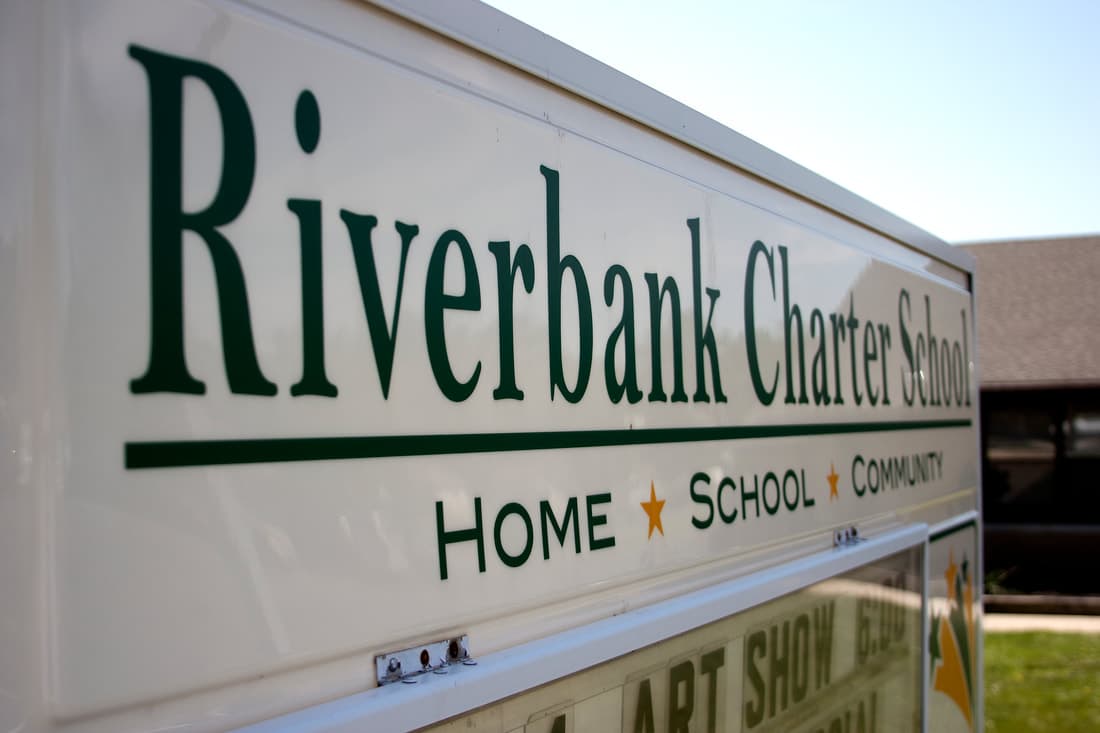 Riverbank Sign