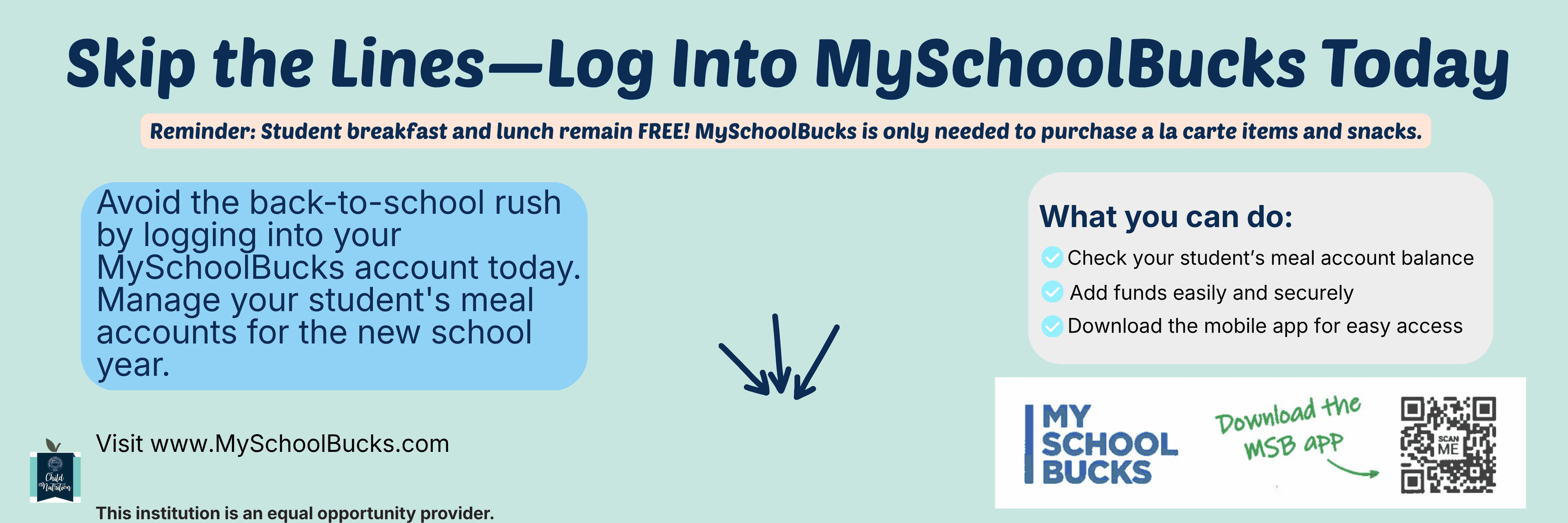 MySchool Bucks Graphic