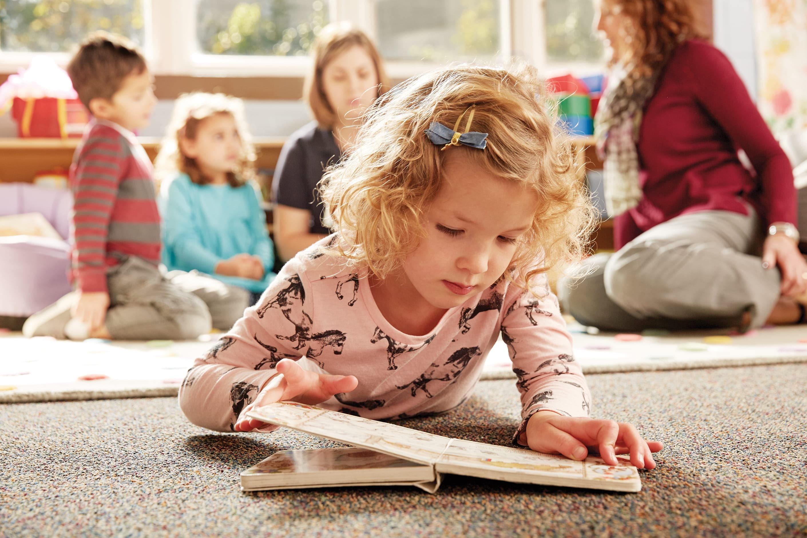 girl reading book