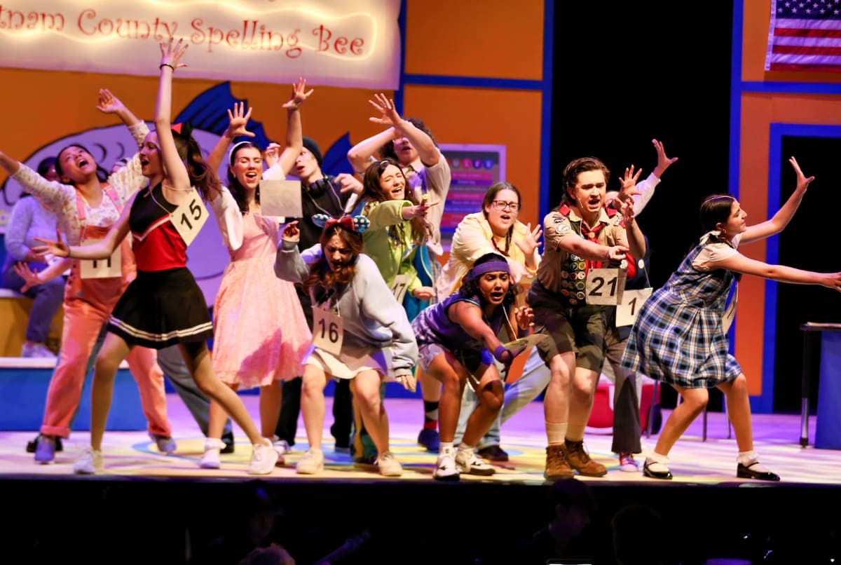 students in a school play