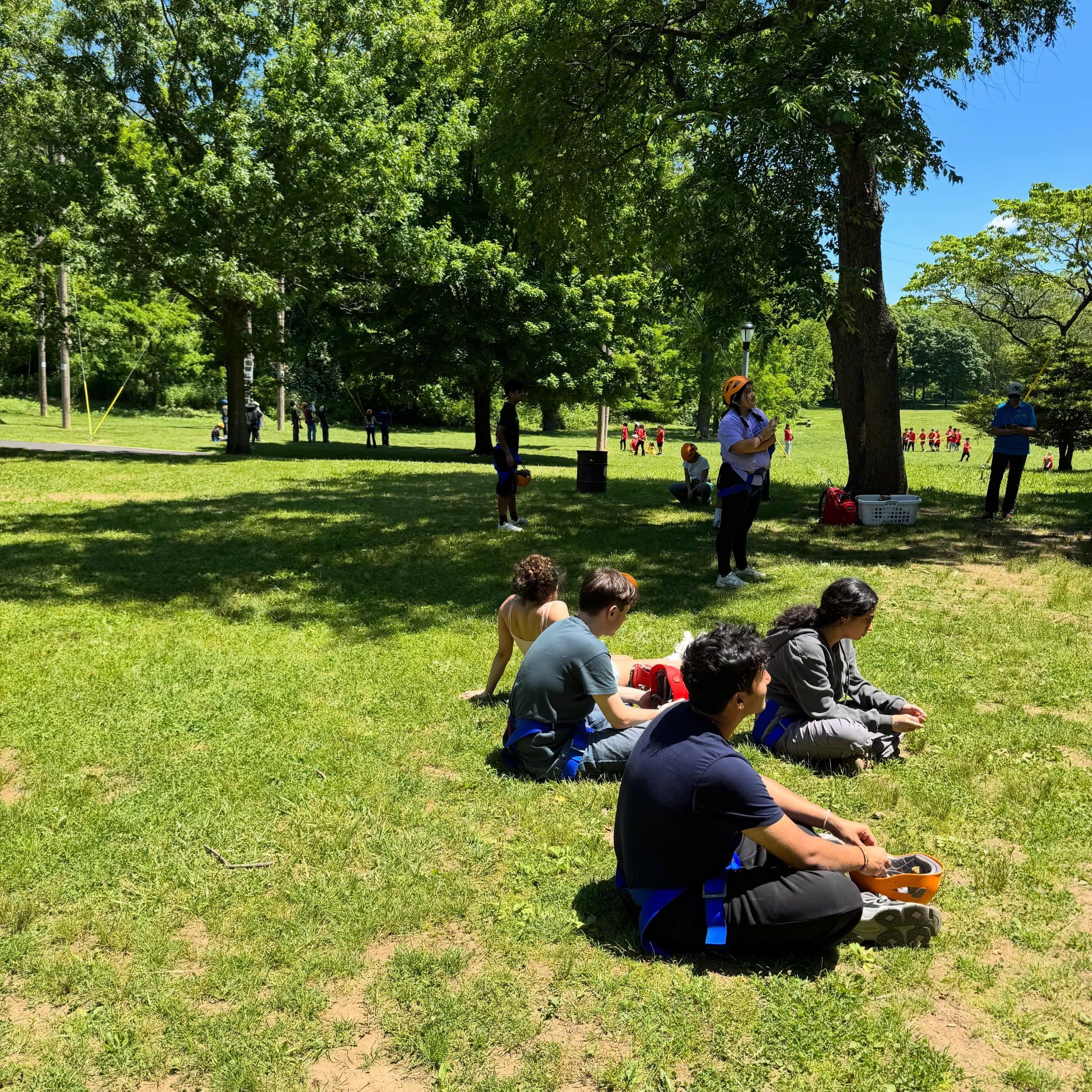 Up up up! Our 11th grade psychology students engaged in team and community building with our i9th grade advisory this past week at Alley Pond! This is part of our grant with National Geographic, thanks to AP Shana for spearheading this work!