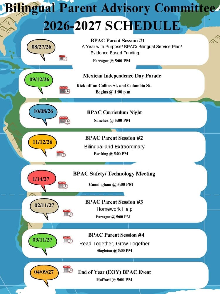 Bilingual Parent Association Advisory Council Meetings