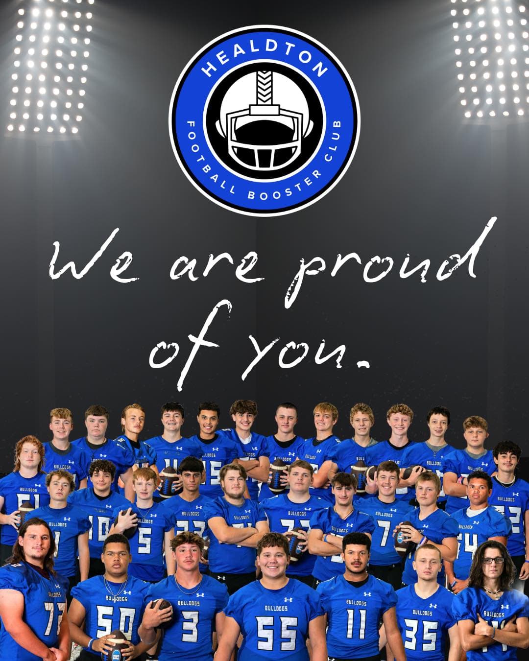 Congratulations to football team for great season