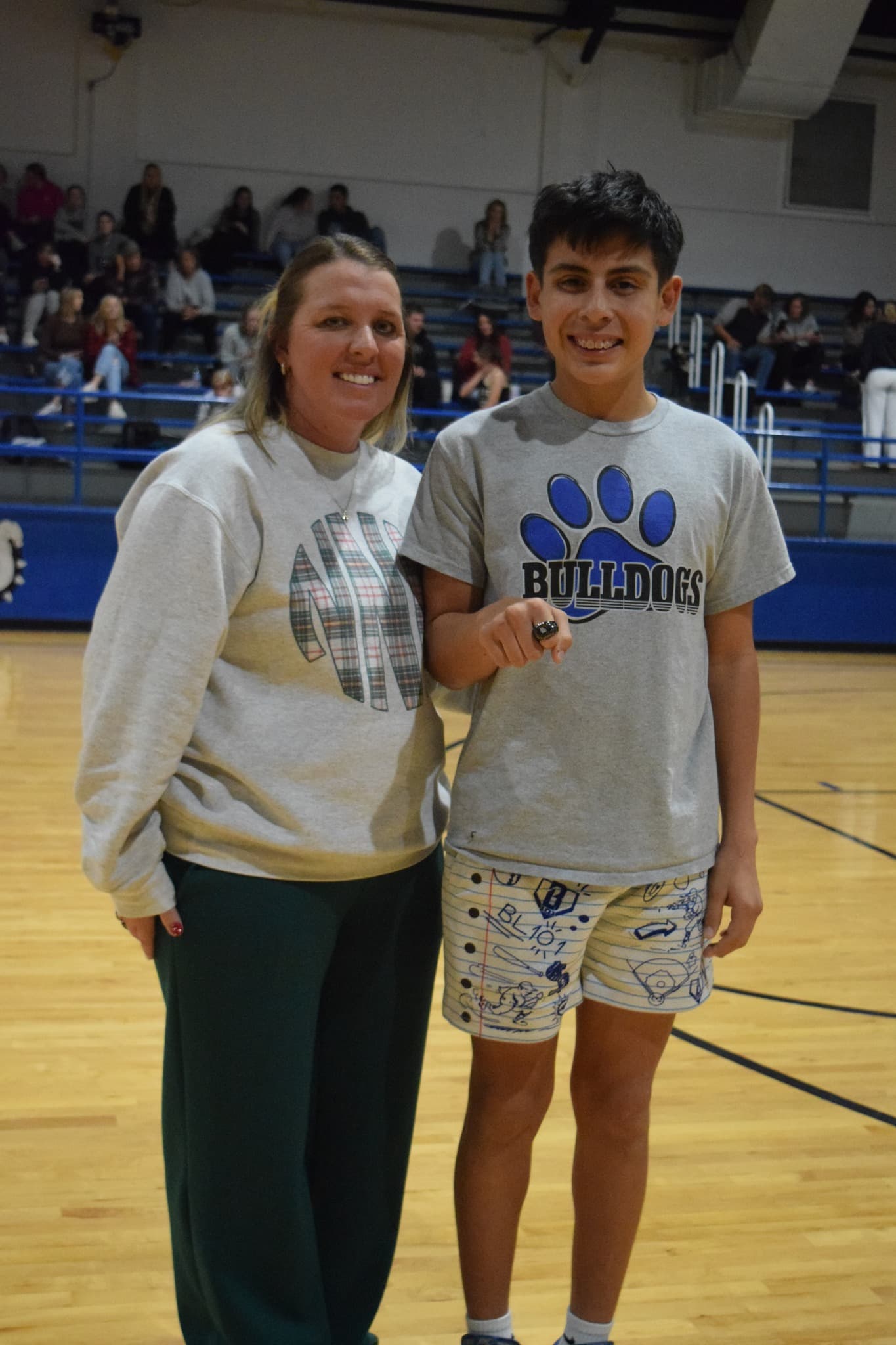 Armando Mullins receives state champ ring for PL