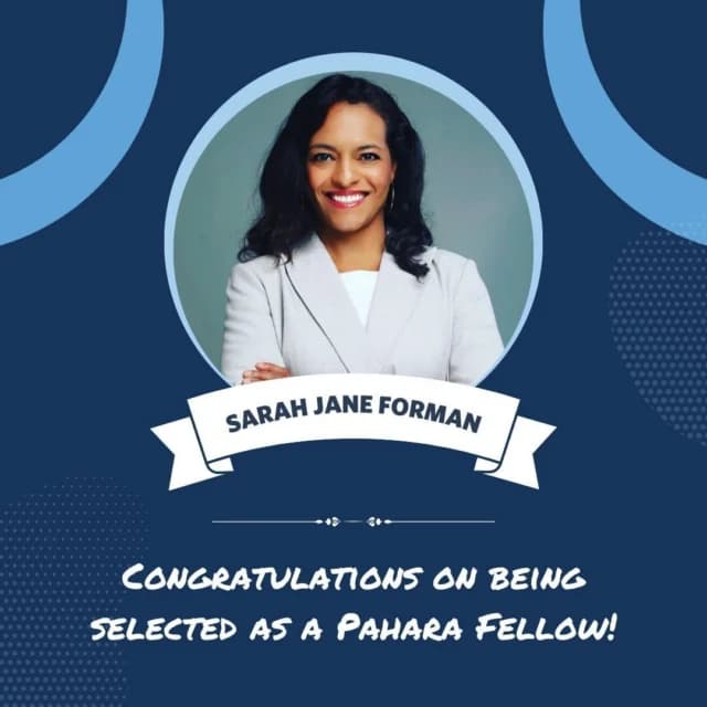 Congratulations to our General Counsel Sarah Jane Forman on being selected as a Pahara Fellow! The Pahara Institute fellowship brings together leaders from across the country who are working to strengthen and transform public education. We’re proud to see Sarah Jane recognized among this national cohort of leaders advancing excellence and opportunity for students.