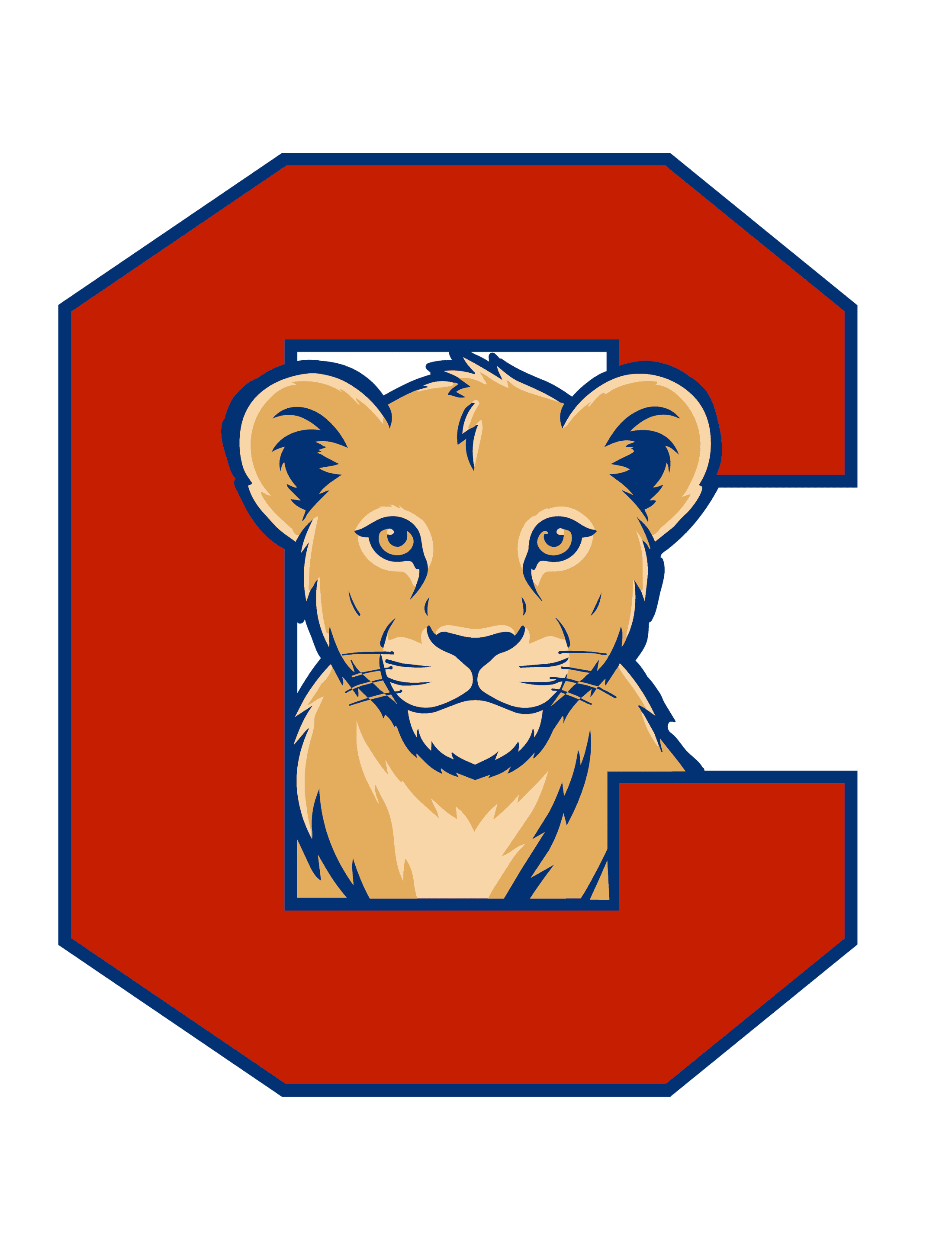 Central Logo cub crawling through the letter C