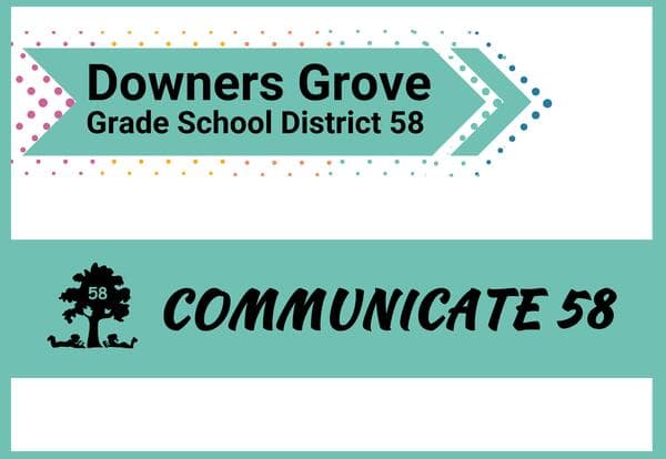 Communicate 58 header in mint and white