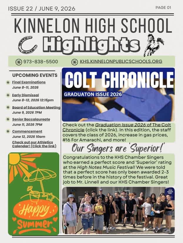 KHS Highlights Newsletter #22