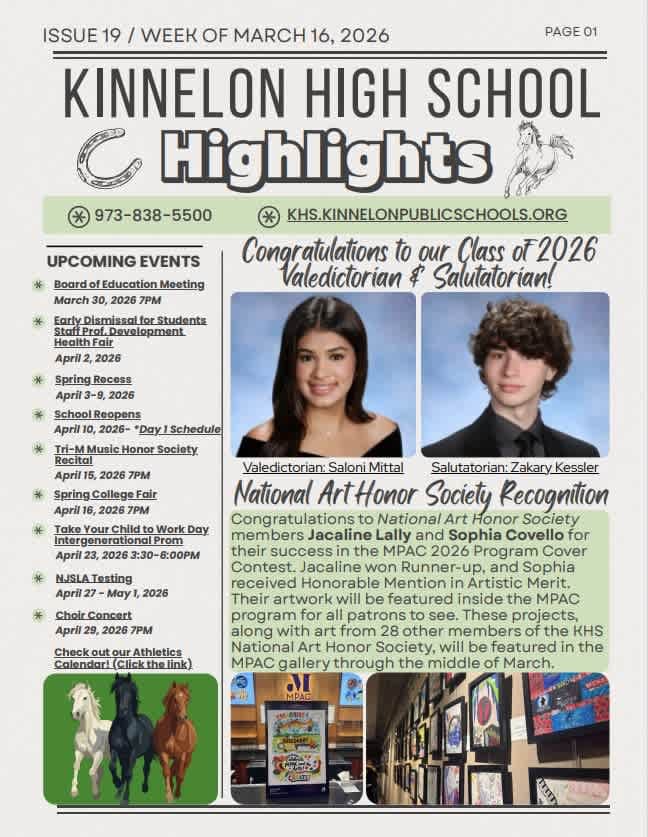 KHS Highlights Newsletter #19