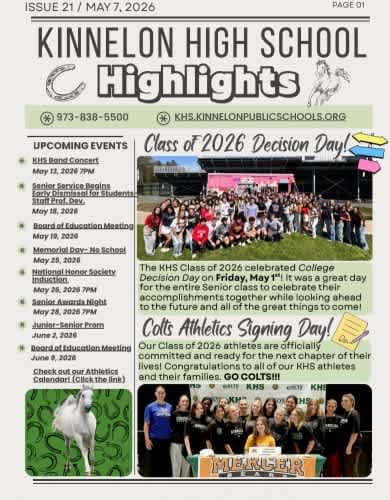 KHS Highlights Newsletter #21