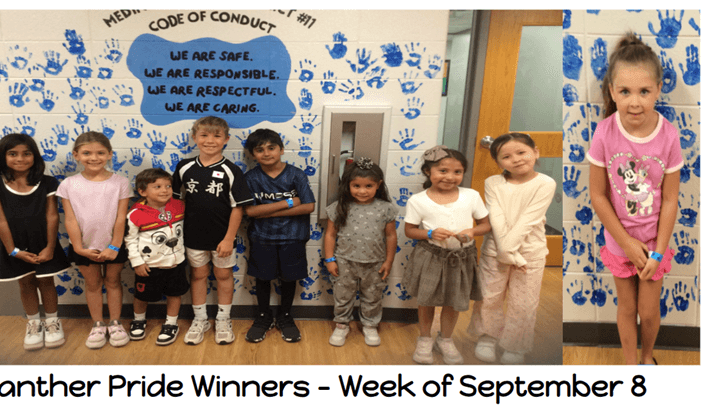 Primary School - Panther Pride Winners