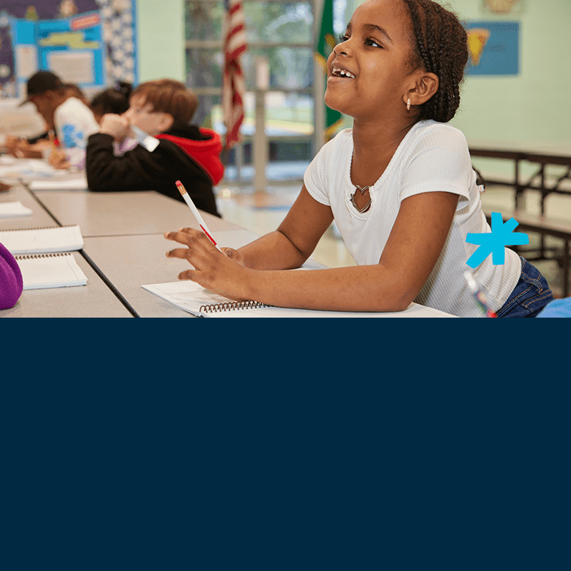 Girl learning at Champions
