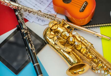 Image of instruments on a table