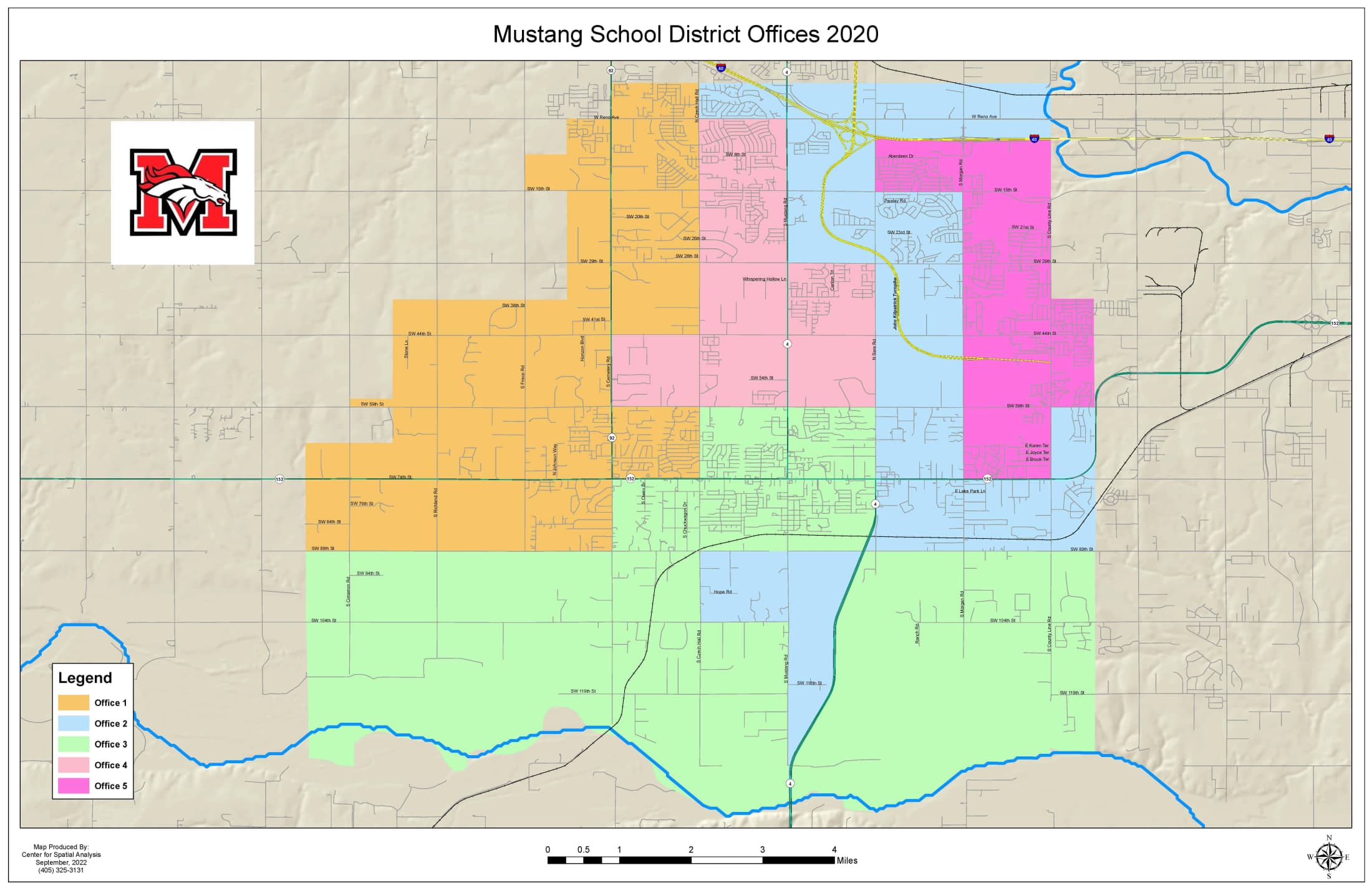 School Board 2020 Redistricting Board Offices Map