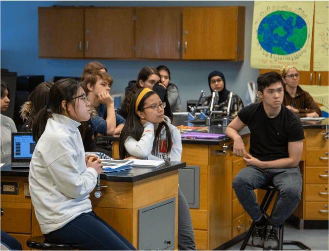 Students in classroom