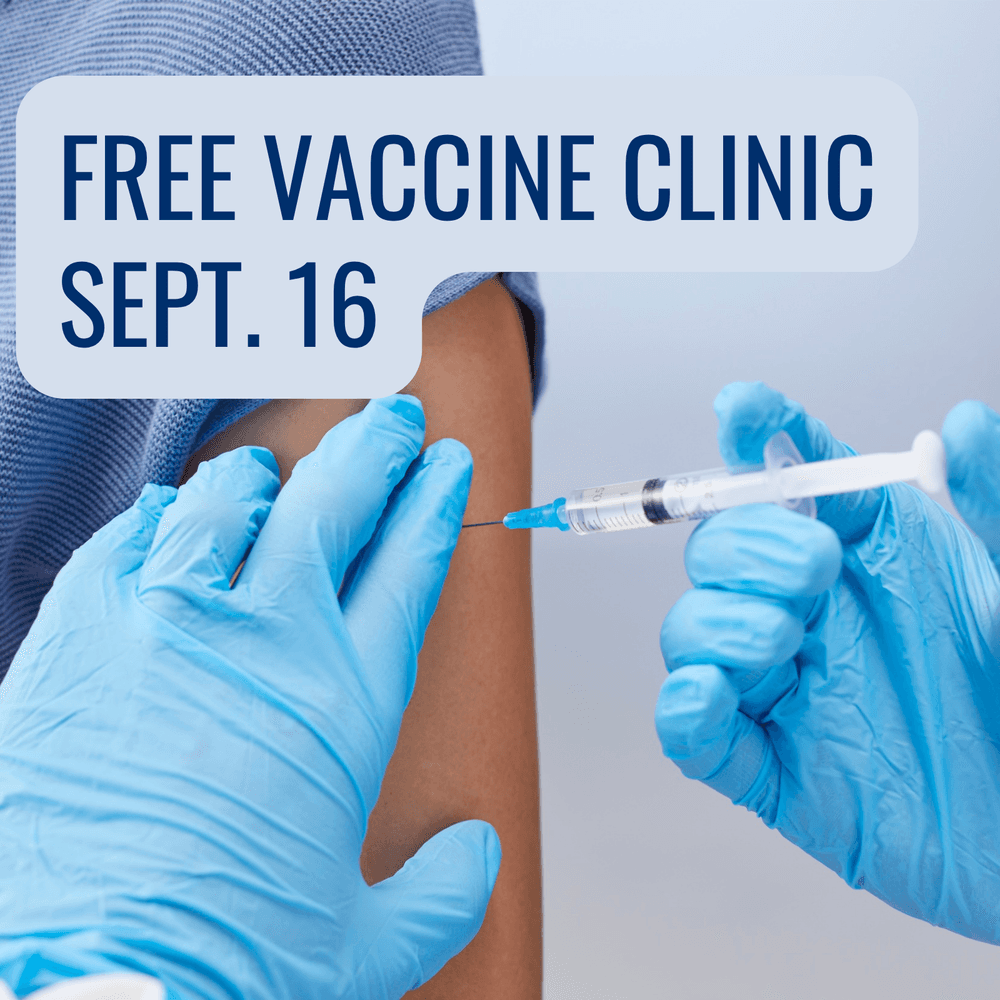 Decorative image of someone getting a shot