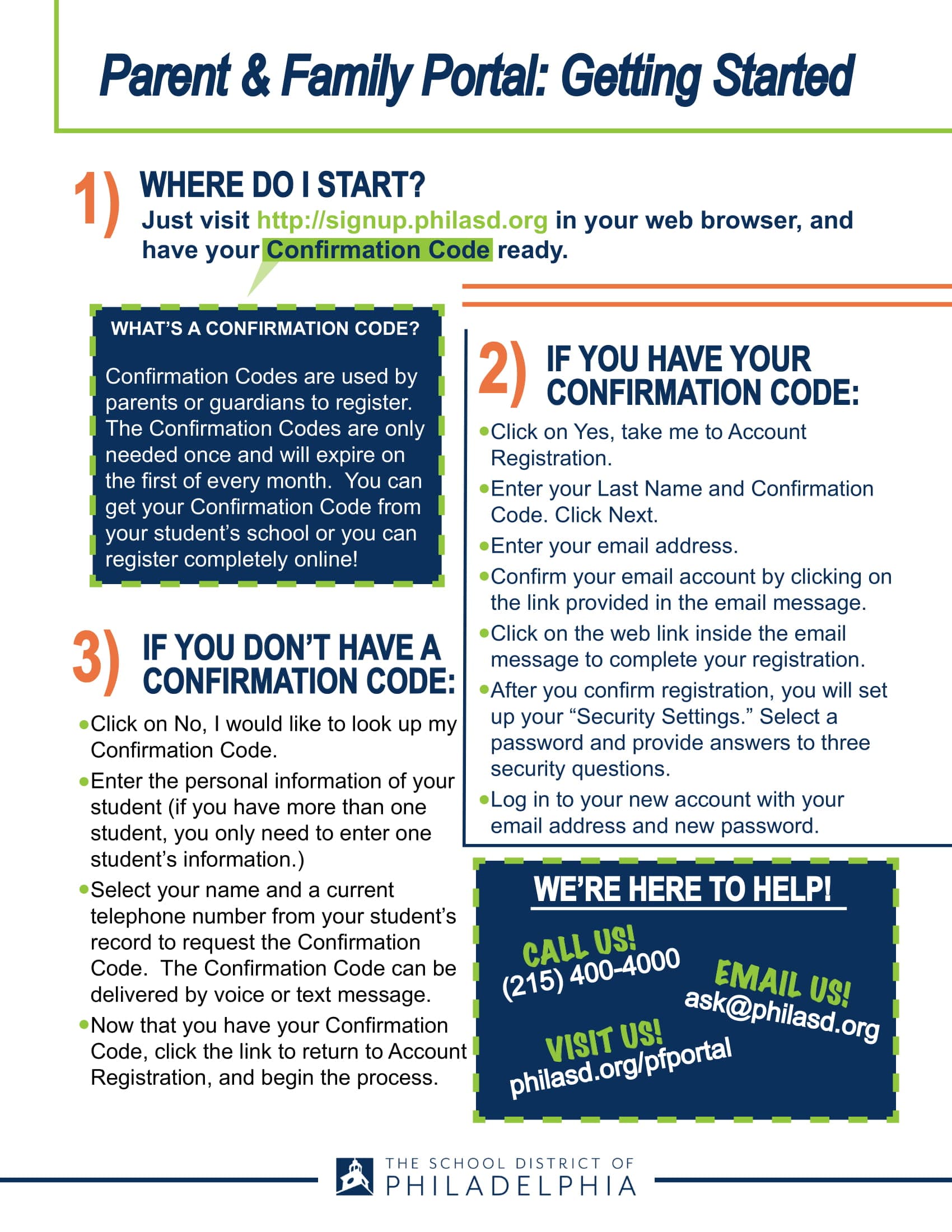 parent portal flyer