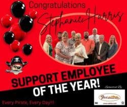 Support Employee of the Year Stephanie Harris