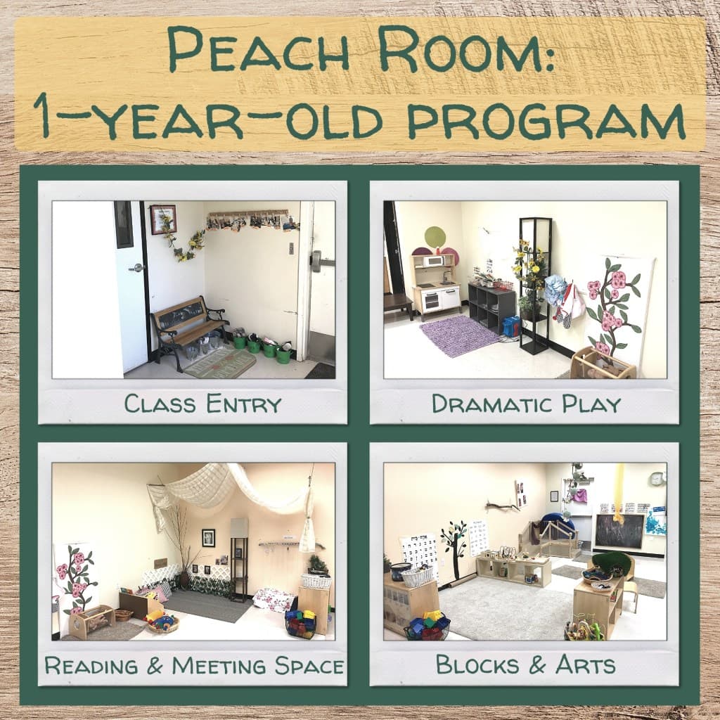 Interior classroom (Peach class) showing learning environment.