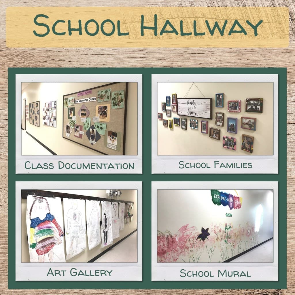 School hallway and interior spaces.