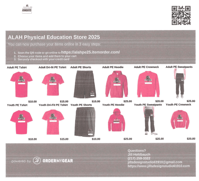 PE uniforms