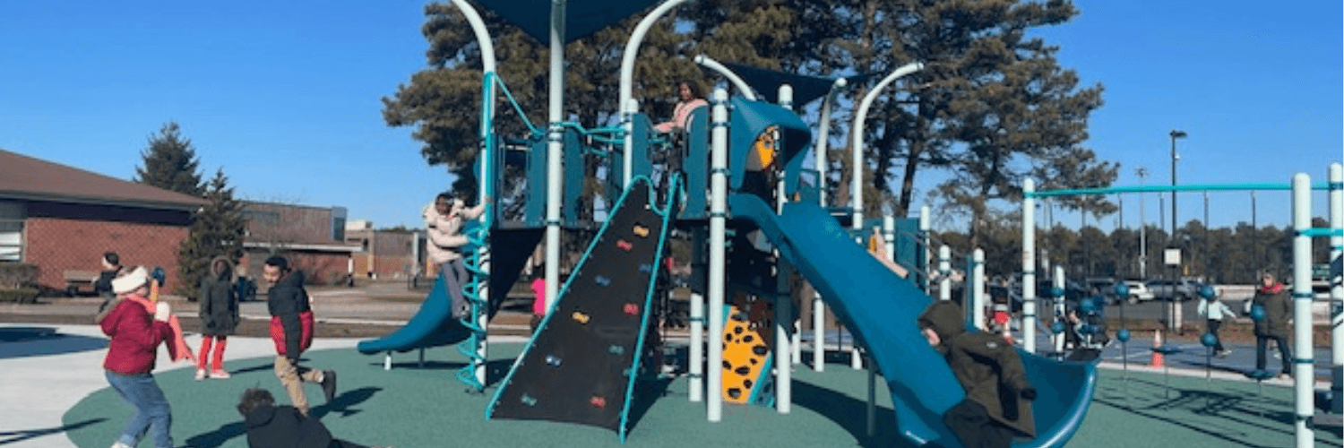 Students playing on the playground