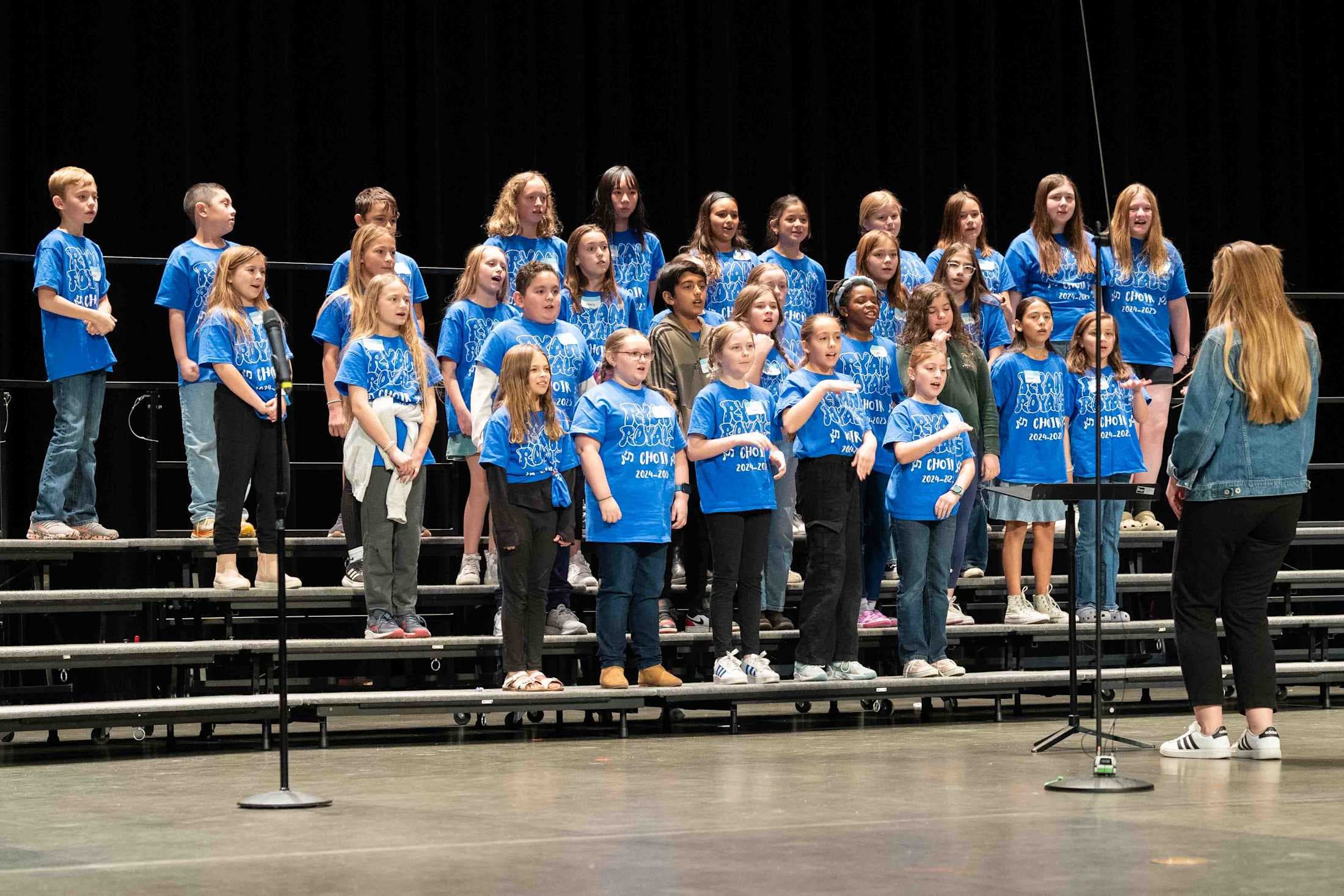 A group image of Ryan Elementary's choir from the Elementary Choir Festival 2024-2025.