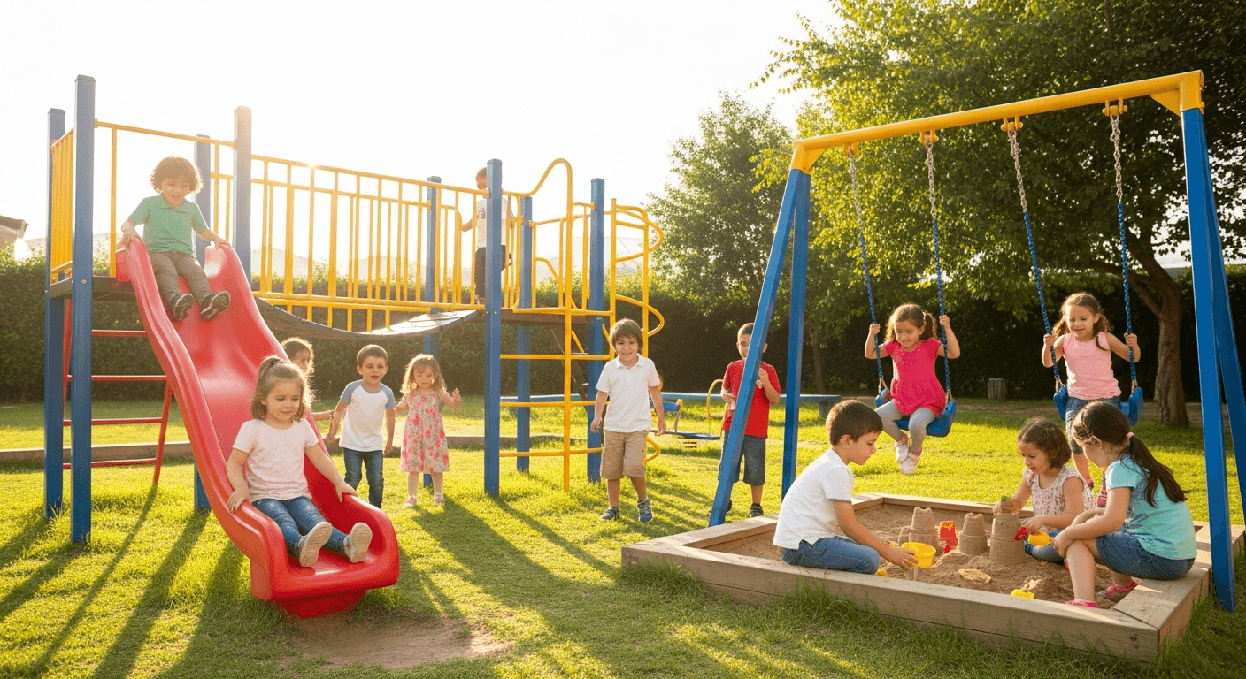 Children playing at Bright Stars