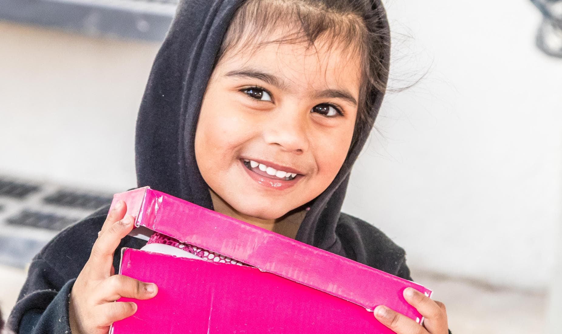 Young girl smiling