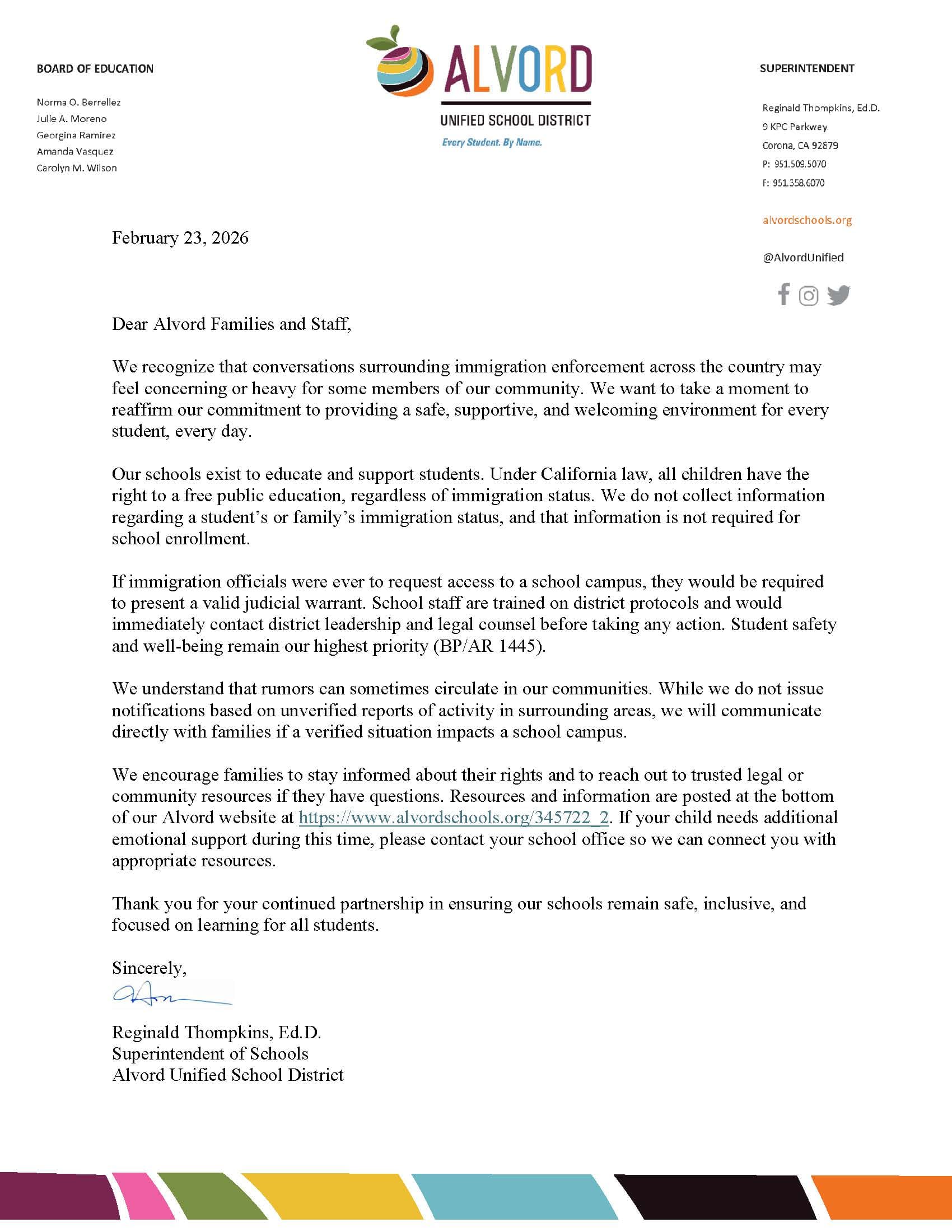 A document with text and a colorful logo at the top.