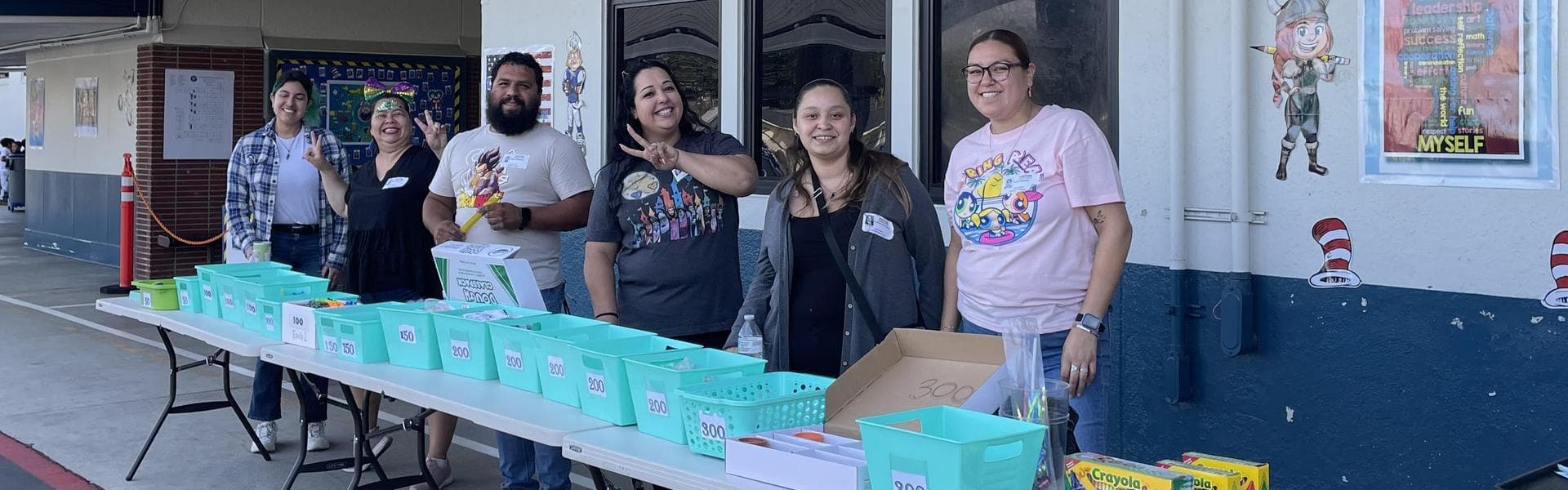 Vineland Parent Volunteers running the PBIS store