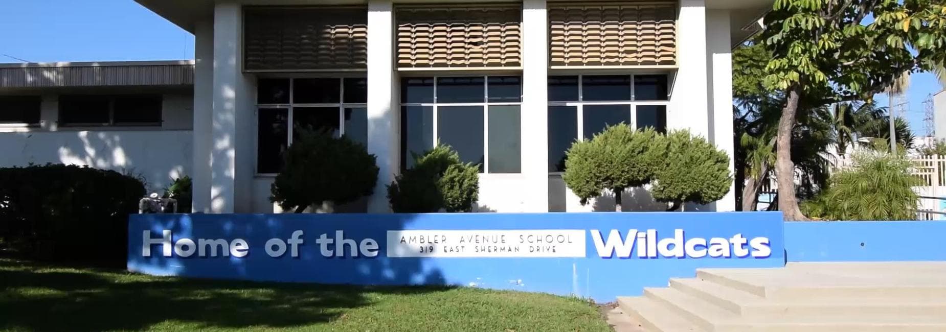 Front of school