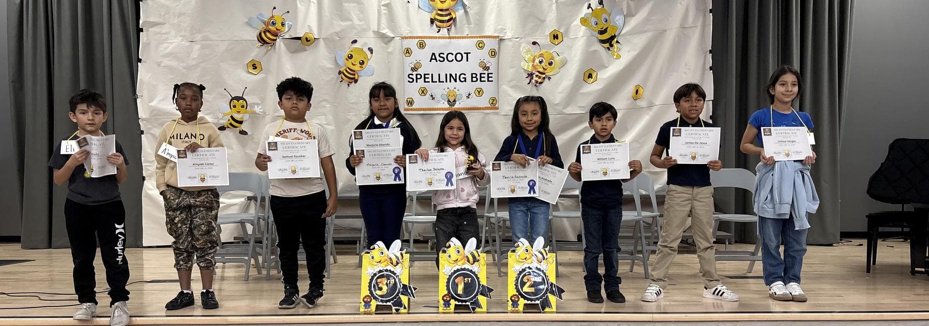 Ascot’s 2nd grade Spelling Bee, Wednesday, January 21, 2026