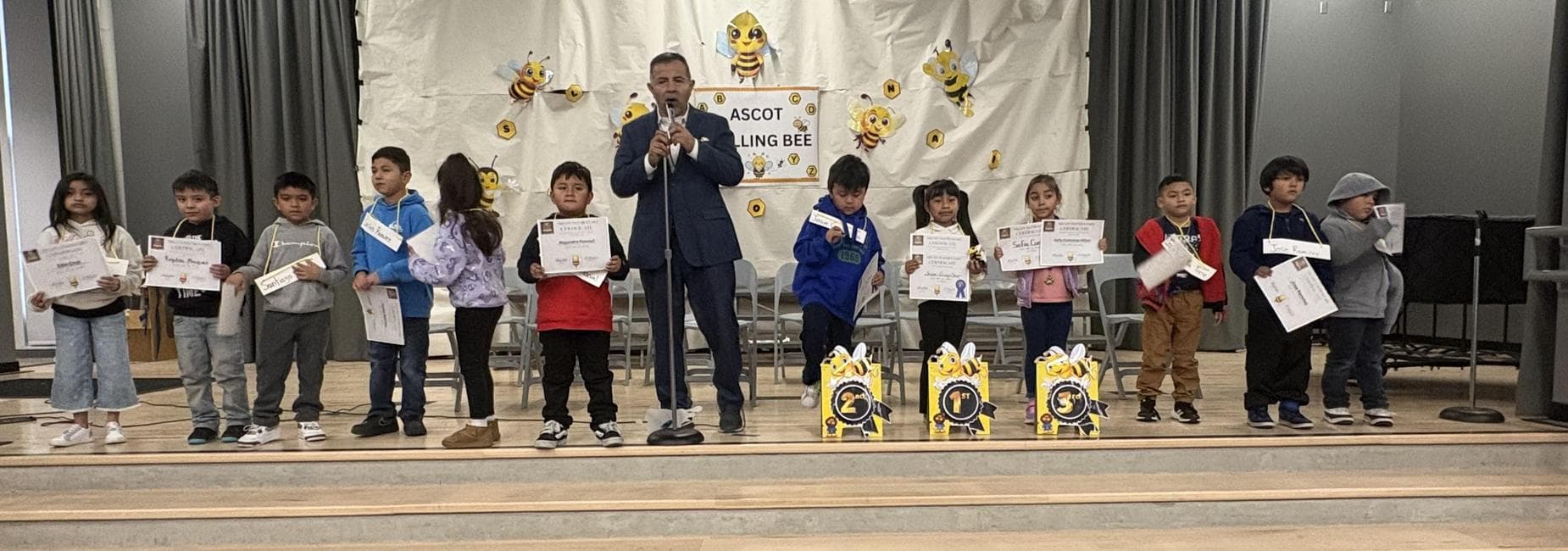 Ascot's 2025-2026 1st grade Scripp's Spelling Bee. Congratulation to all our contestant! Thursday, January 22, 2026.