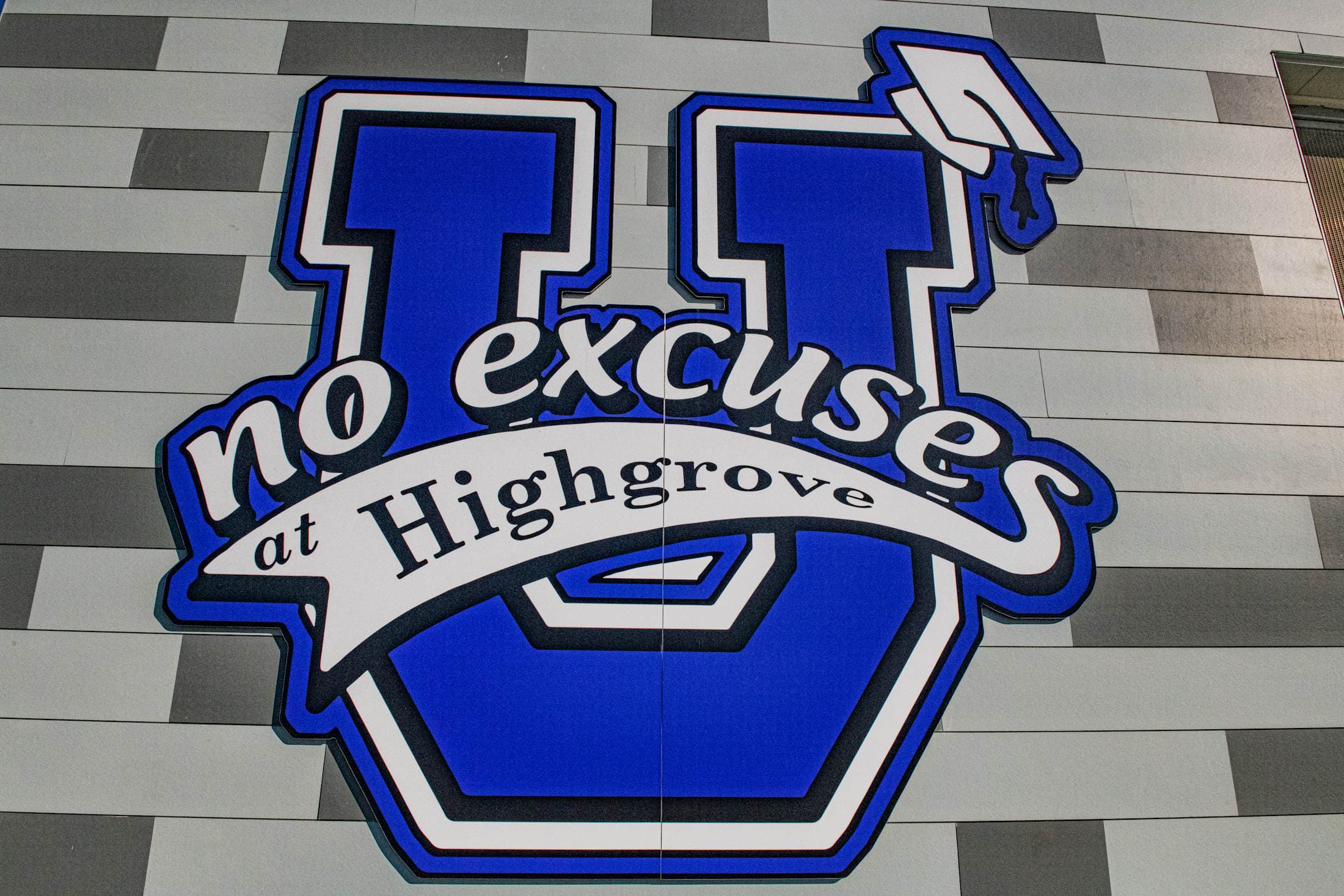 No Excuses U Mural at Highgrove