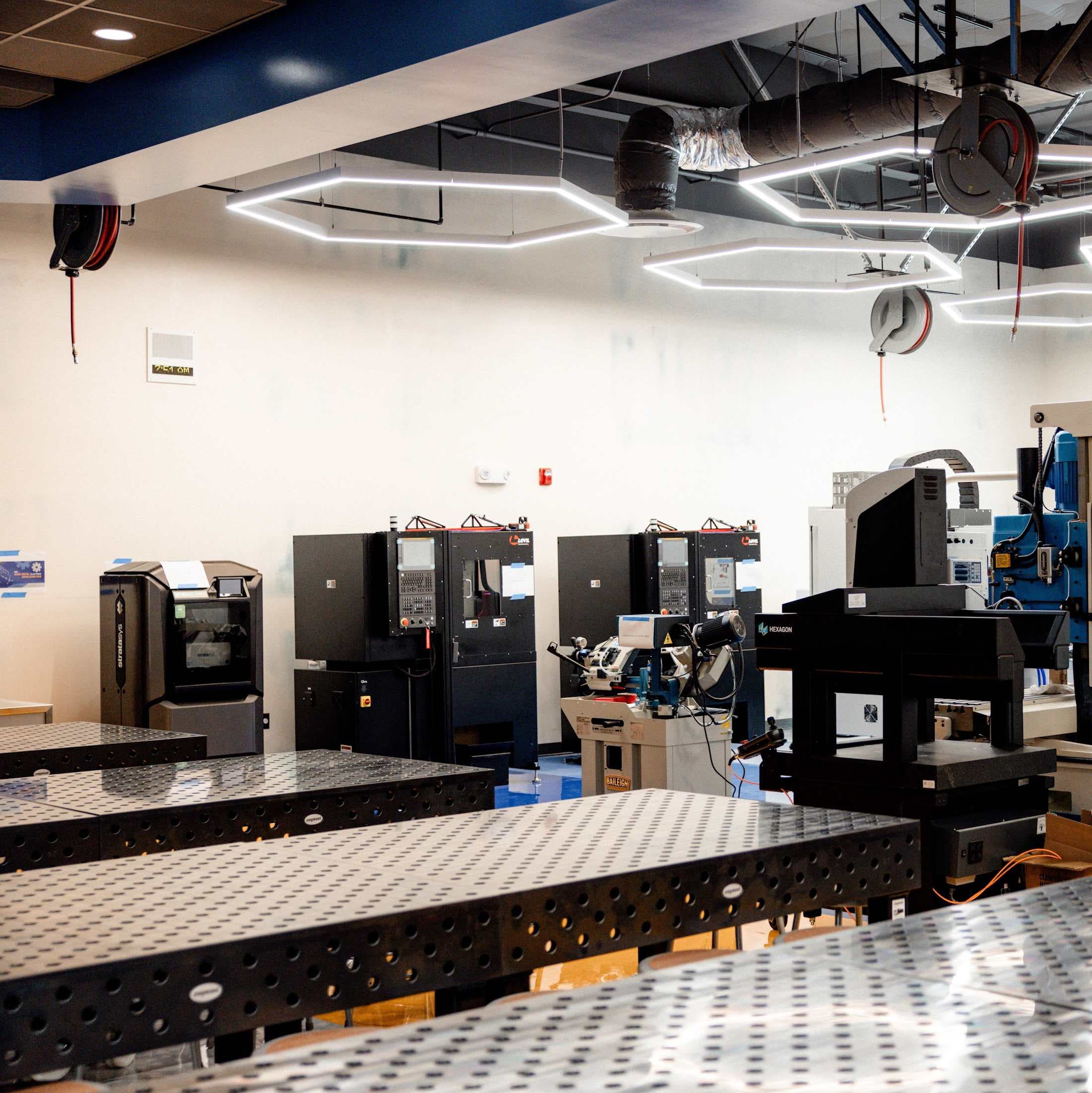 Students in John W. North High School’s Welding & Fabrication Technologies program will learn using a range of advanced equipment, including CNC machines, 3D printers, mills, band saws, and laser cutters.