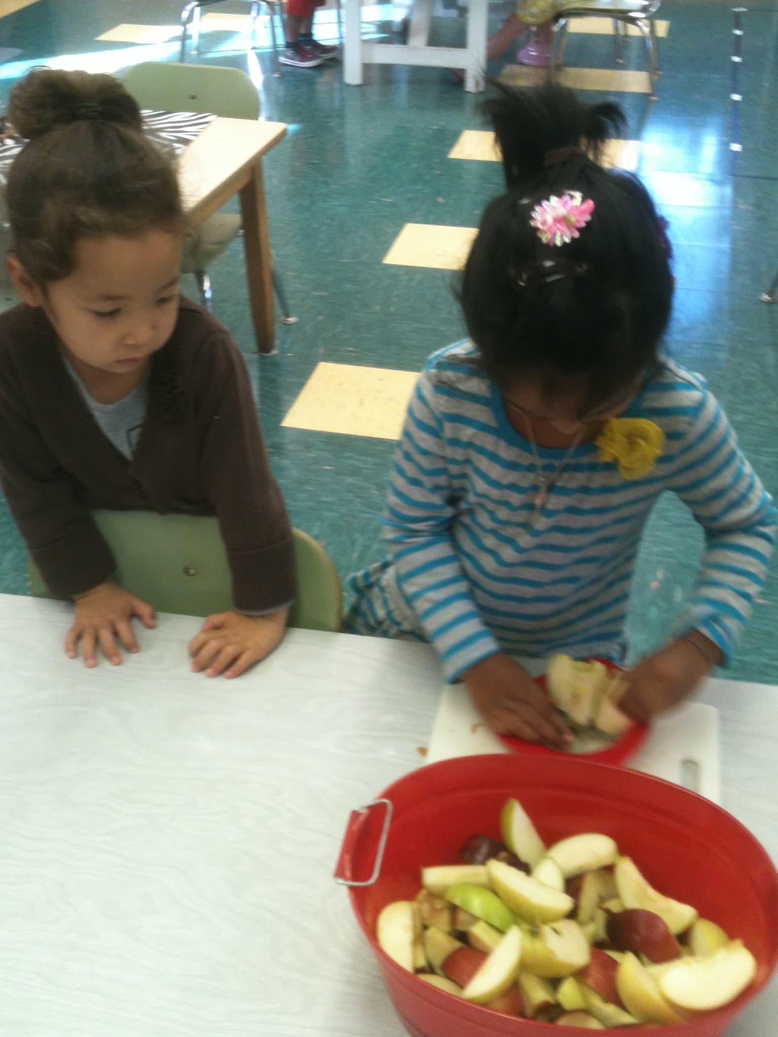 Cutting Apples