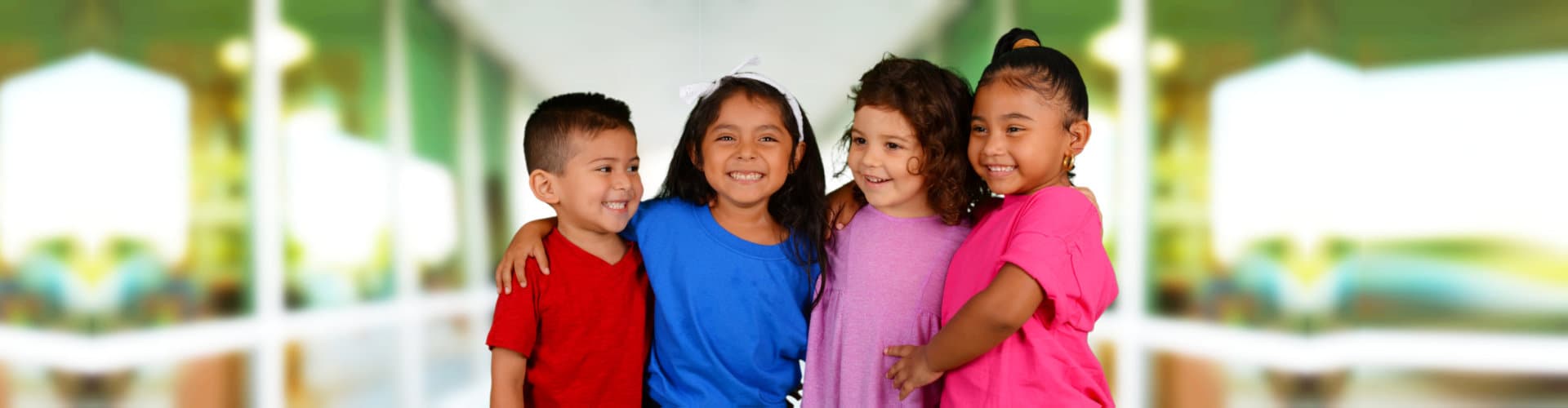 kids smiling