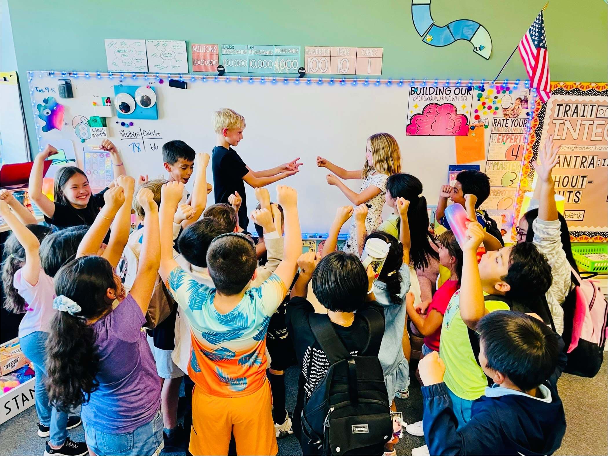 Students in a classroom