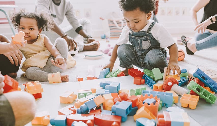 Interior classroom or learning space used for early childhood activities.