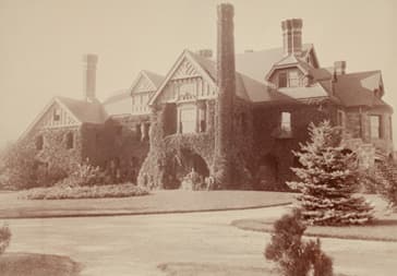 Exterior view of the Eustis Estate mansion.