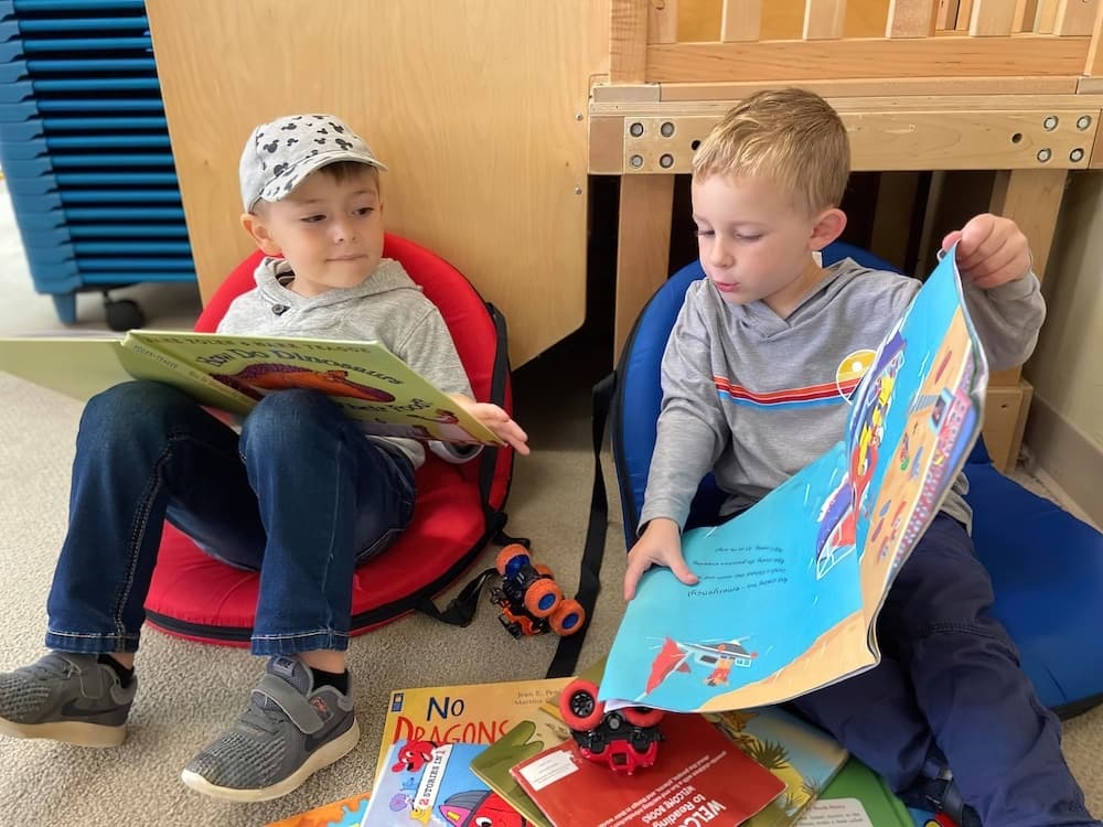 Bright, activity‑focused classroom space