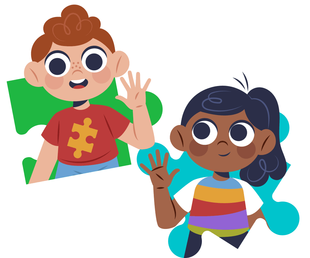 Autism‑themed graphic illustration used on the site.